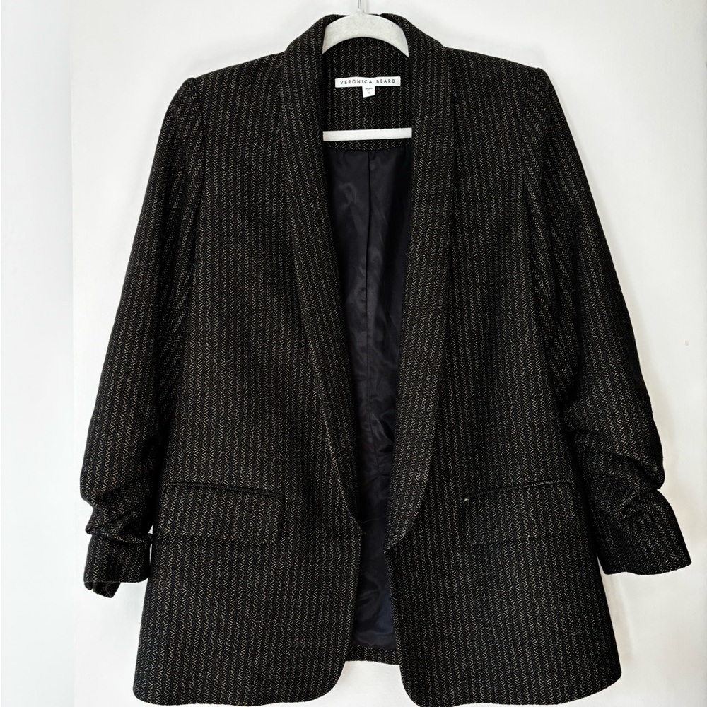 Veronica Beard Black and Gold Blazer, EUC